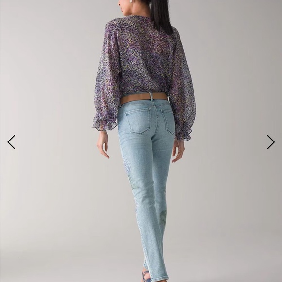 New With Tags Mid Rise Everyday Soft Floral Slim Ankle Jeans Sz 2 NEW 🍁🍁🍂 - Picture 4 of 10